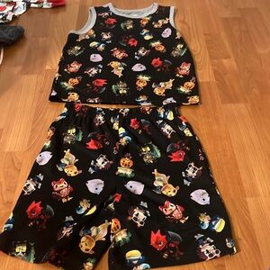 NWT Animal crossing size 8 tank and shorts pajama set